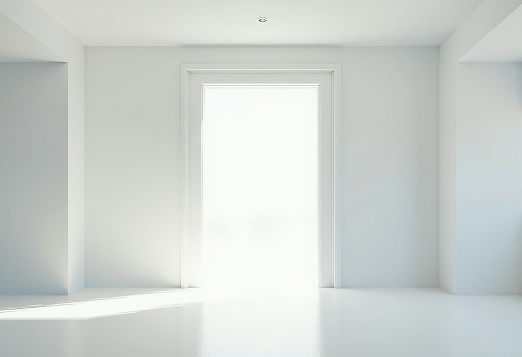 New entry door, morning